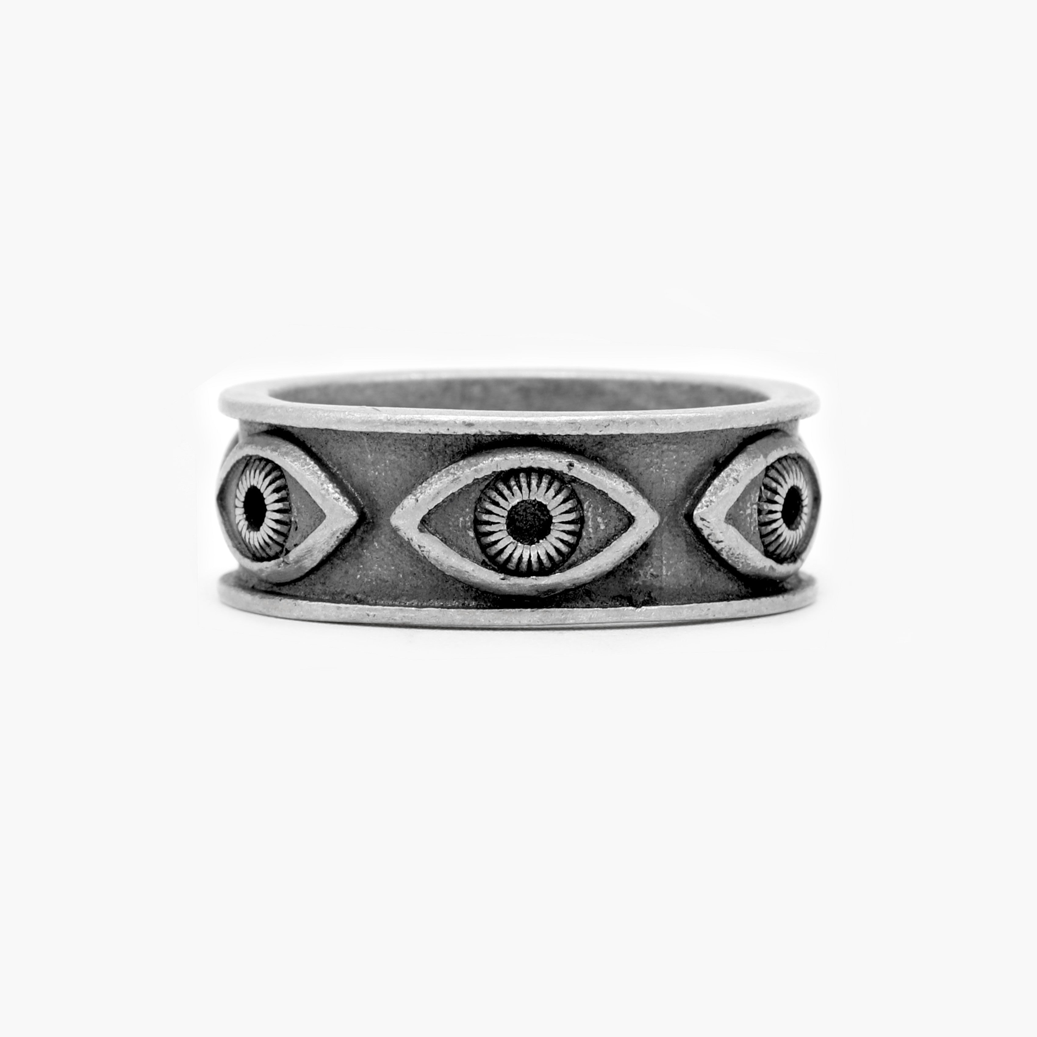 Cheap 925 Sterling Silver Evil Eye Ring, Adjustable Silver Evil Eye Ring, Evil  Eye Ring, Turkish Eye Ring, Gift For Women | Joom